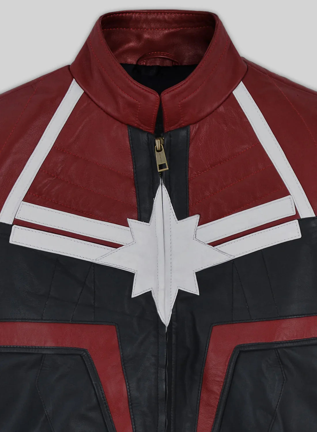 Leathees Captain Marvel Inspired Leather Jacket