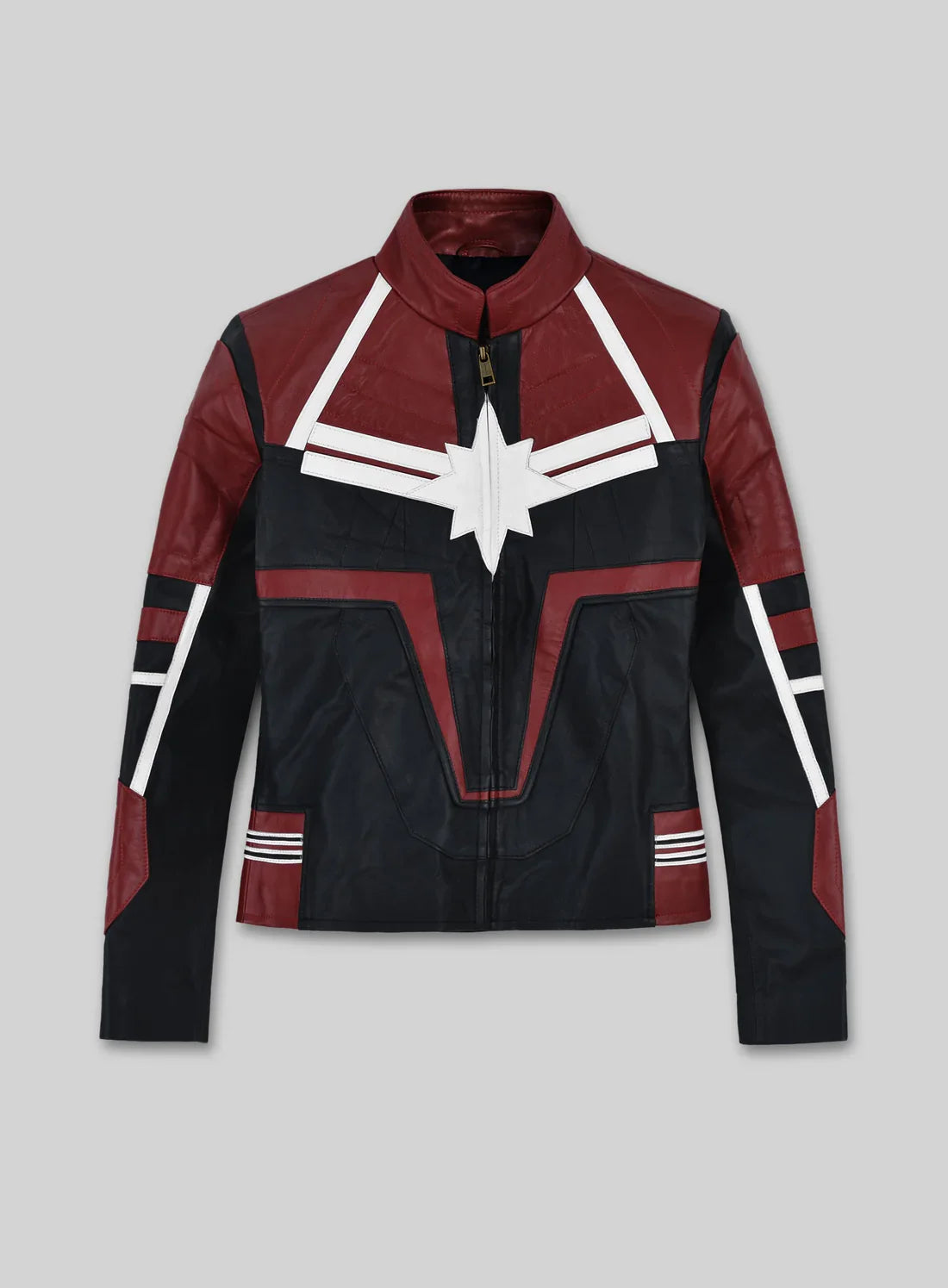 Leathees Captain Marvel Inspired Leather Jacket