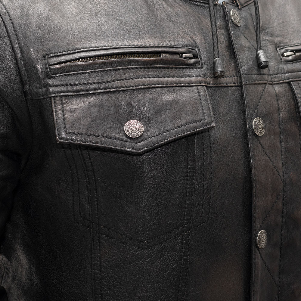 Leathees Mens Vendetta Lightweight Motorcycle Leather Jacket
